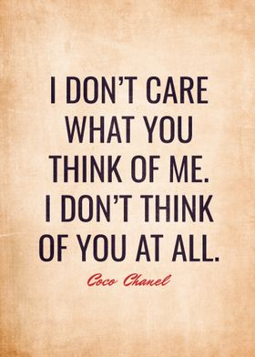 Quotes Coco Chanel