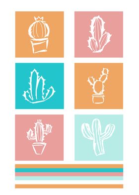 Cactus Cute Colorful 2