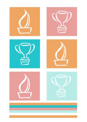 Trophy Cute Colorful