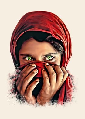 Afghan Girl Beautiful Eyes