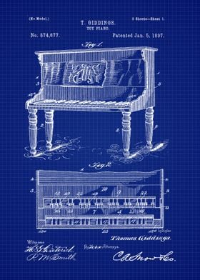 1897 Toy Piano Patent