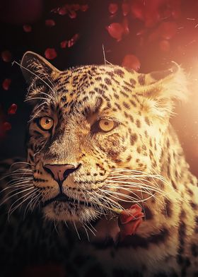 The Leopard with The Rose