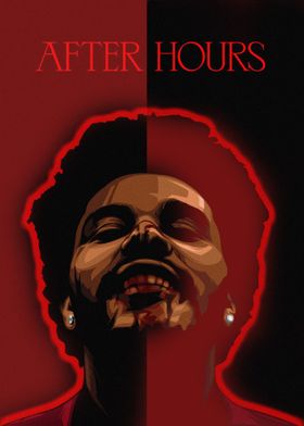 The Weeknd - After Hours Album Cover Poster