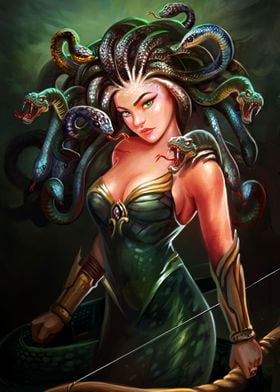 Medusa Mythalix' Poster by Sunrise Game Studio | Displate