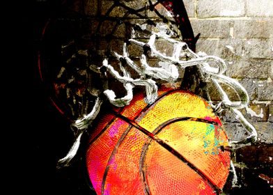 Basketball art swoosh 108