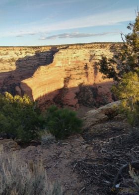 Canyon in the shade