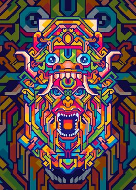 BARONG HEAD POP ART