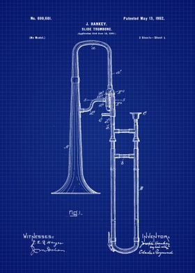 1902 Trombone Blueprint