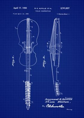 1956 Violin Patent