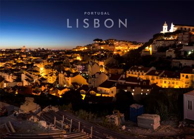 Lisbon night view