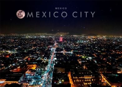 Mexico City night view