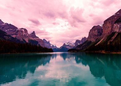 Lake on Mountains Canada