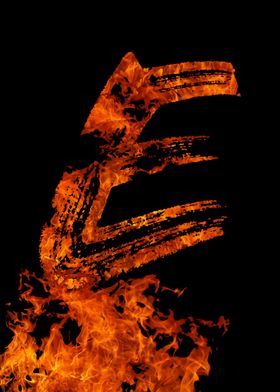 Burning on Fire Letter E	