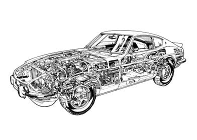 1969 Datsun 240Z HS30 car