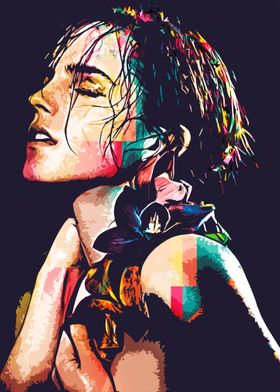 Emma Watson Abstract Pop