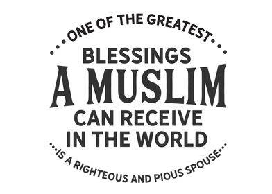 blessings a Muslim