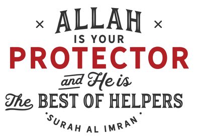 Allah is your protector