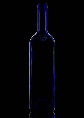 Blue Wine Bottle