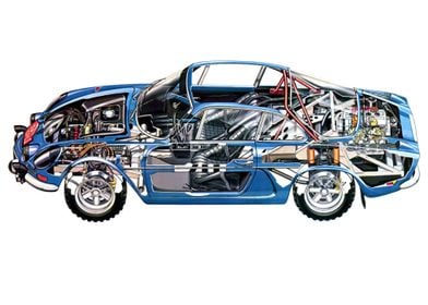 1973 Alpine A110 Rally car