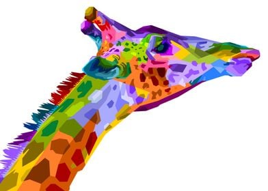 colorful giraffe