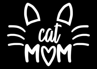 Cat Mom Minimal Art