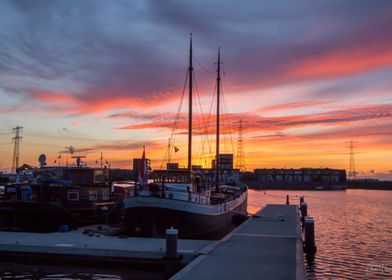 Sunset at Ijburg