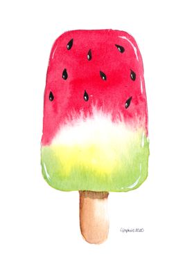 watermelon ice pop