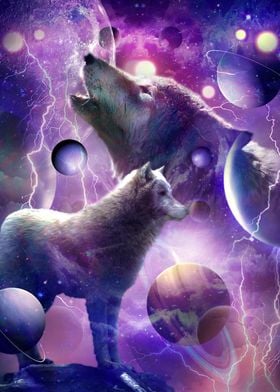 Cosmic Wolf Howling