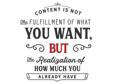 content is not the fulfill