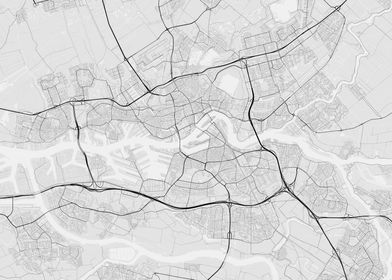 Rotterdam Netherlands Map