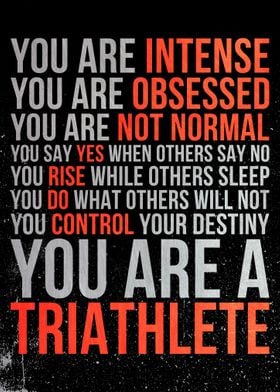 Triathlete Motivation Text