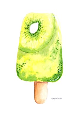 Kiwi ice lolly artwork