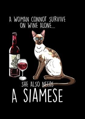 Woman Needs A Siamese