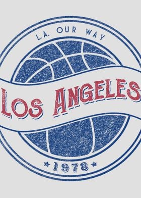 Los Angeles basketball wht