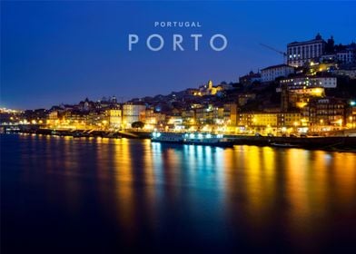Porto city night