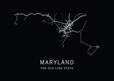 Maryland State Road Map