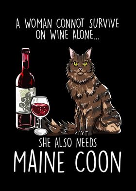 Maine Coon and Wine