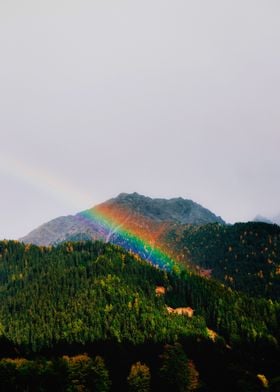 Cute rainbow mountain