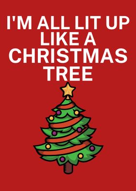 Lit up like Christmas tree