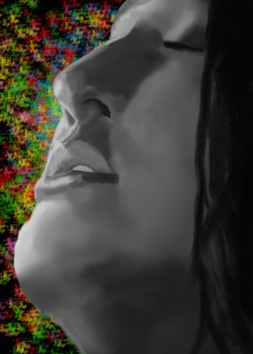 Pleasured female face