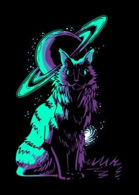 Galaxy Saturn Maine Coon