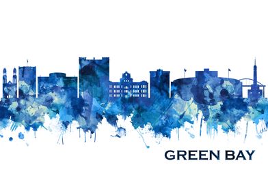 Green Bay Skyline Blue