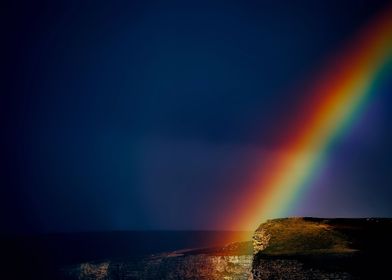 Rainbow in the sea