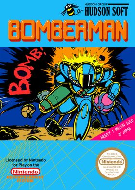 Bomberman nes cover