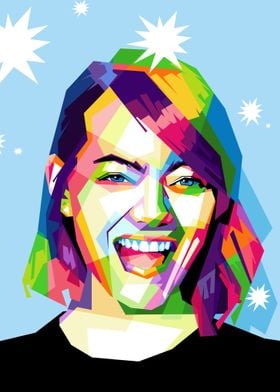 Emma Stone Pop Art