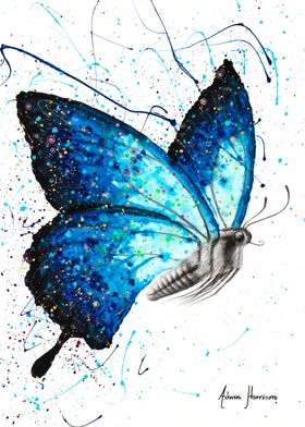 Blue Freedom Butterfly 