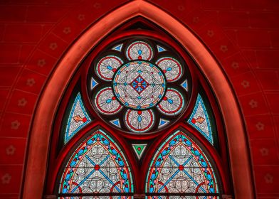 Red Stained Glass