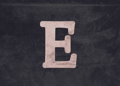 Letter E