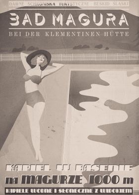 Retro swimming poster