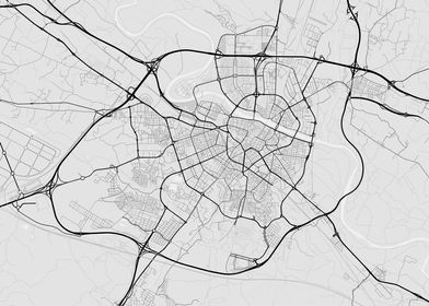 Zaragoza Spain Map